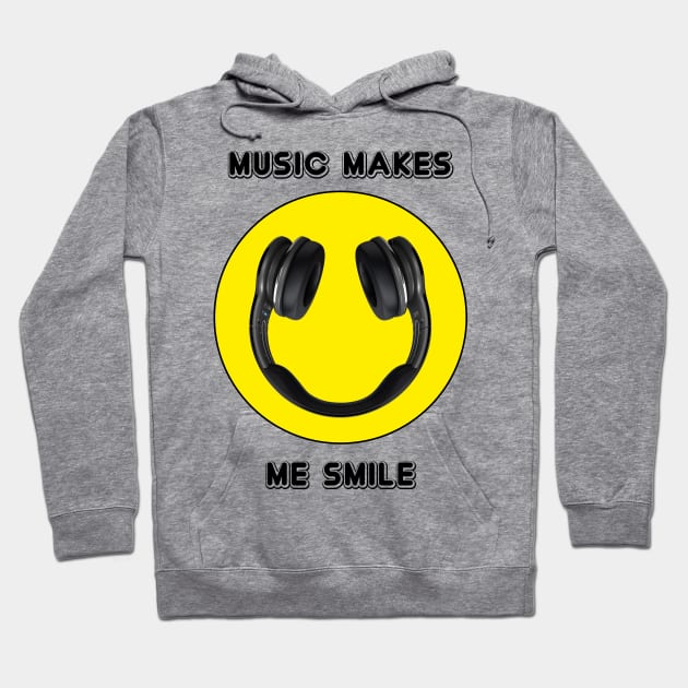 Music makes a smile - white ed Hoodie by Acinony